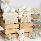 Baby decorated & personalized chocolate arrangement tray stand