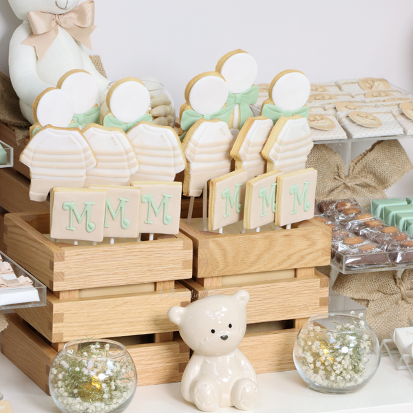 Baby decorated & personalized chocolate arrangement tray stand