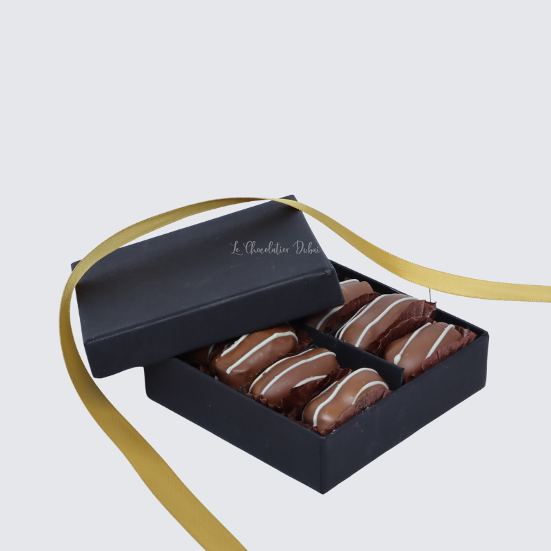 Premium chocolate coated dates hard box