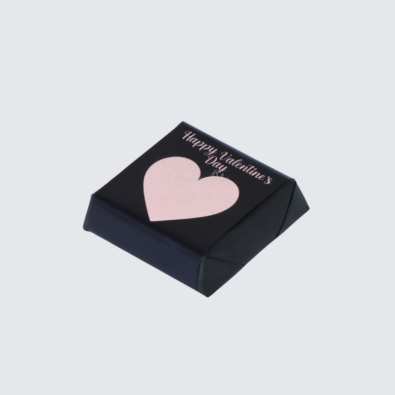 HAPPY VALENTINE'S PINK HEART DESIGNED CHOCOLATE