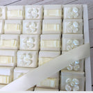 Bridal flower decorated premium chocolate leather medium tray