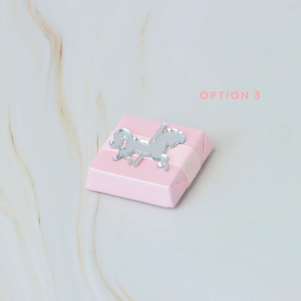 Baby carousel acrylic decorated premium chocolate