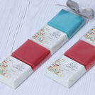 Set of 20 Ramadan mubarak designed 4-piece chocolate giveaway