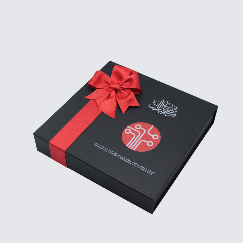 Corporate branded chocolate magnetic hard box