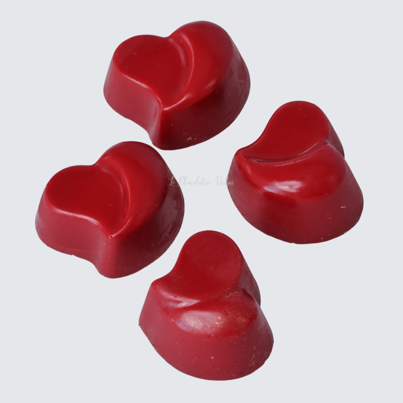 Heart molded premium chocolate