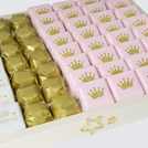 Baby girl "little princess" theme decorated chocolate 2 layer tray
