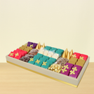 Diwali designed premium chocolates & sweets medium leather tray