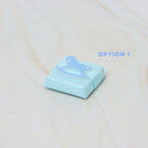 Baby boy rocking horse acrylic decorated premium chocolate