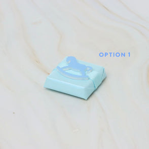 Baby boy rocking horse acrylic decora...