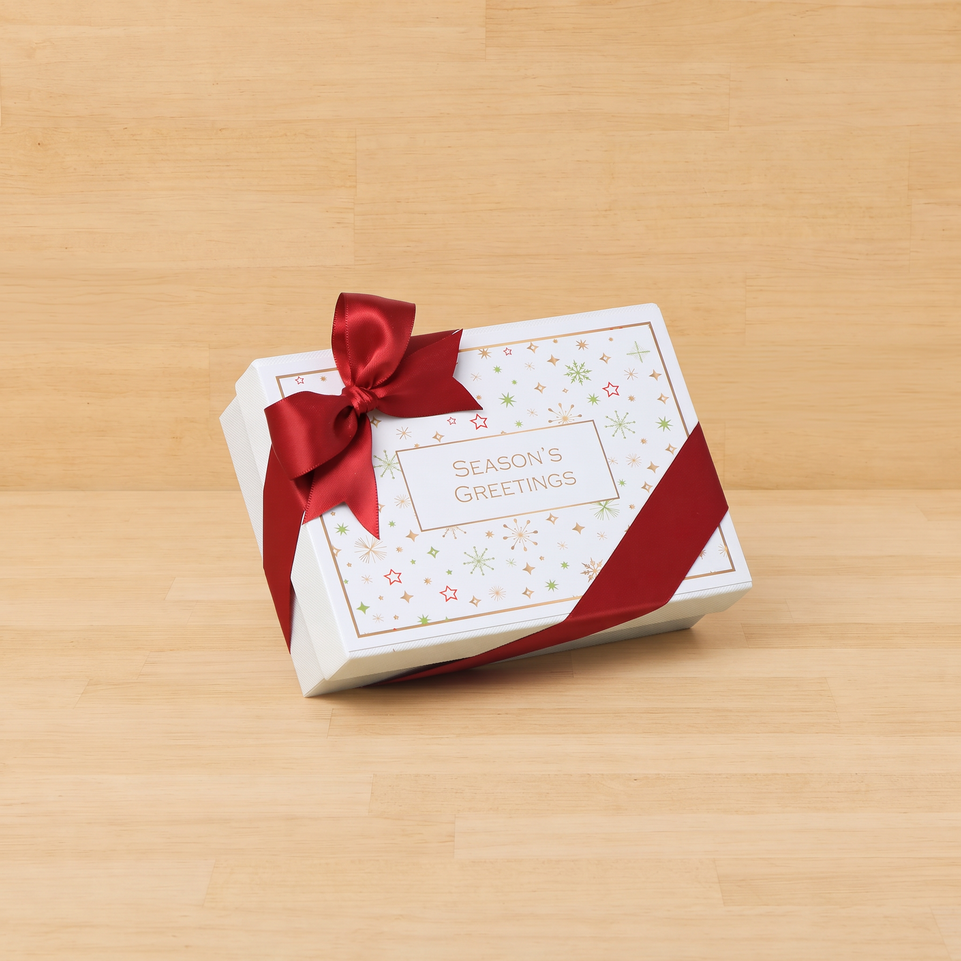 Premium Season's greetings Stars designed premium chocolate 6P hard box