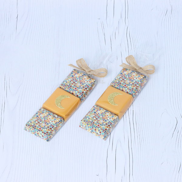 Set of 20 Ramadan eid designed 3-piece chocolate giveaway