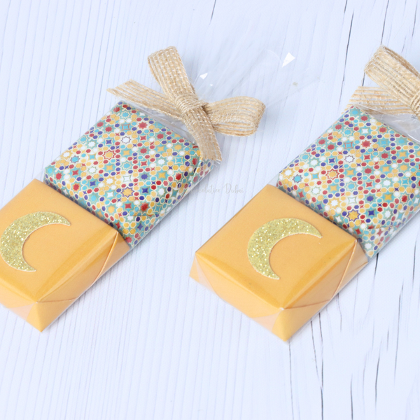 Set of 20 Ramadan eid designed 2-piece chocolate giveaway