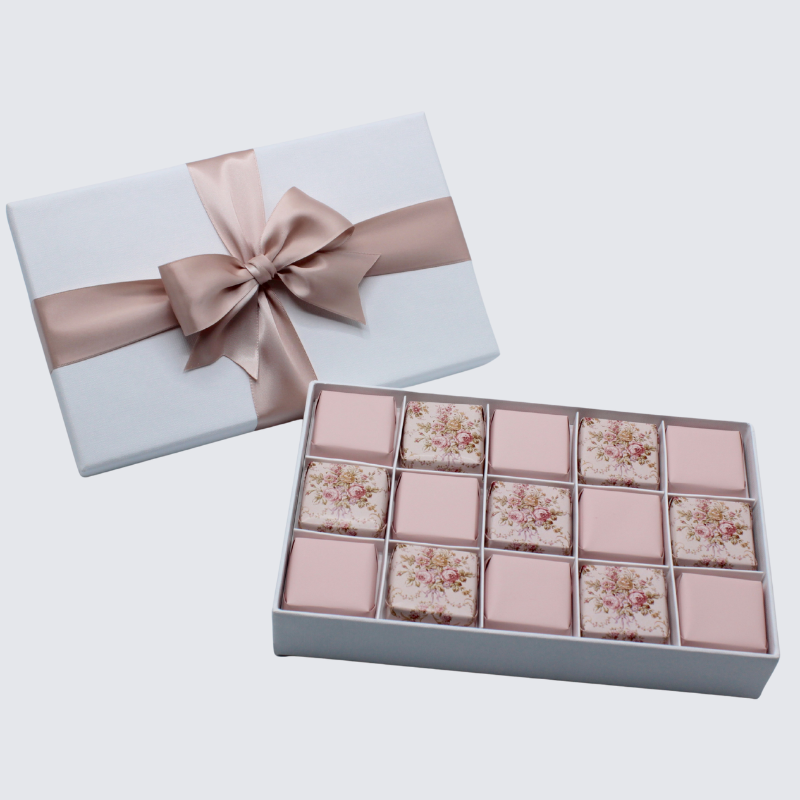 FLOWER DESIGNED CHOCOLATE HARD BOX