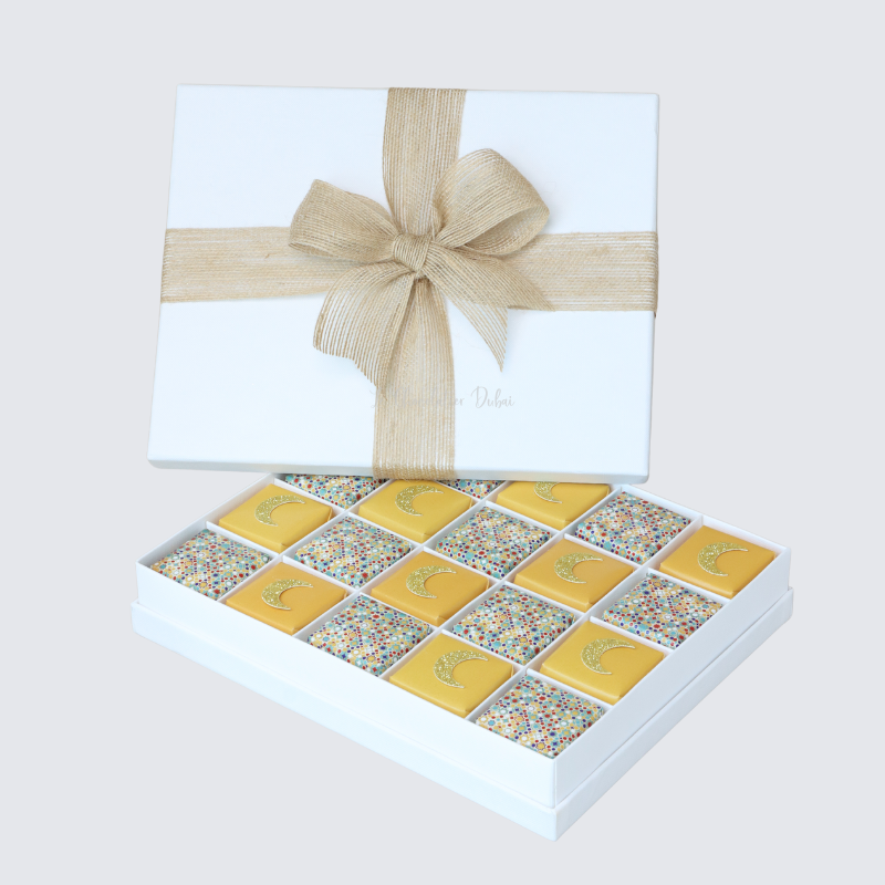 Ramadan eid designed chocolate 20 -piece hard box