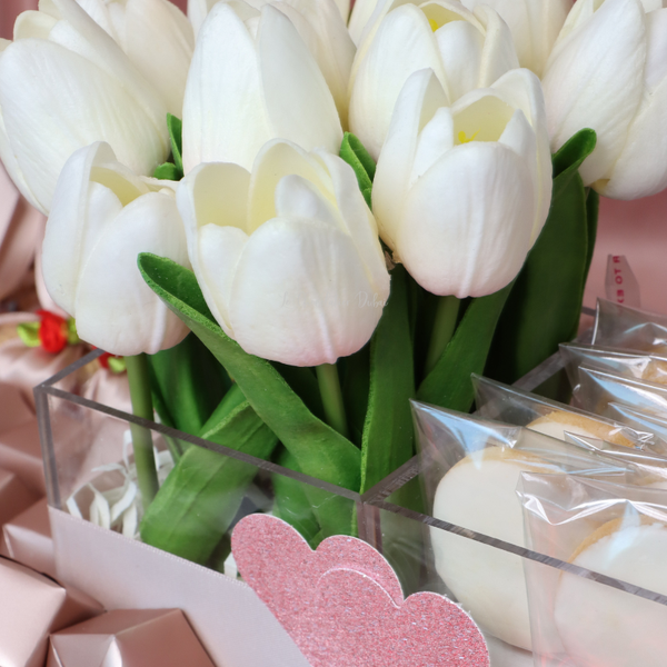 I love you decorated premium chocolate & sweets leather tray