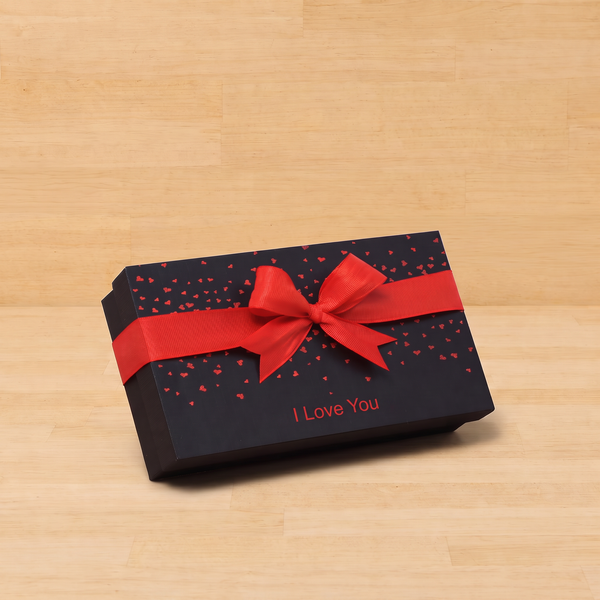 I Love You tiny hearts designed 8P premium chocolate gift box