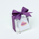 Set of 20 corporate customized premium chocolate & almond dragees acrylic box
