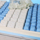 Baby boy star cloud theme designed premium chocolate large leather tray