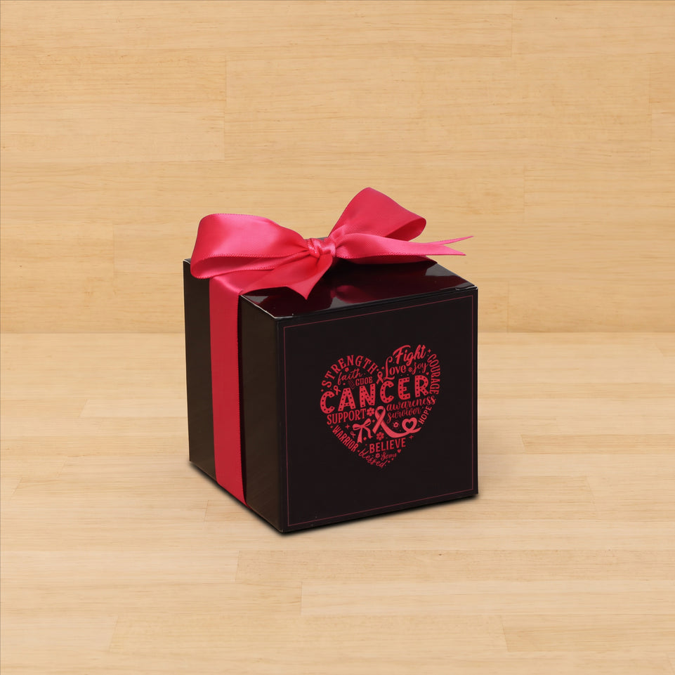Set of 20 Cancer support awareness designed premium chocolate cube box