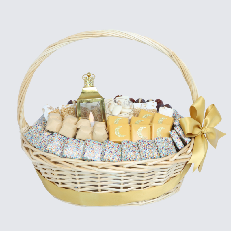 RAMADAN EID DESIGNED CHOCOLATE & SWEETS LARGE BASKET