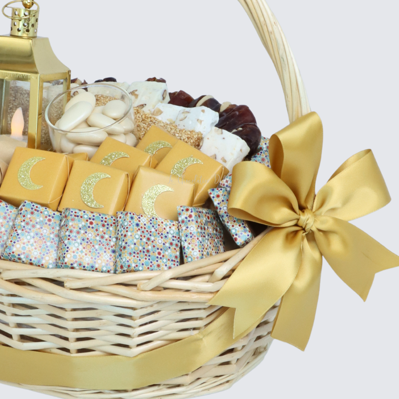 RAMADAN EID DESIGNED CHOCOLATE & SWEETS LARGE BASKET