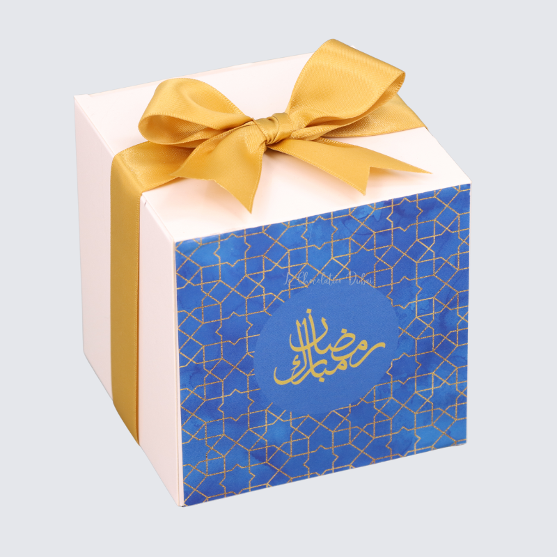 Ramadan design chocolate soft cube box