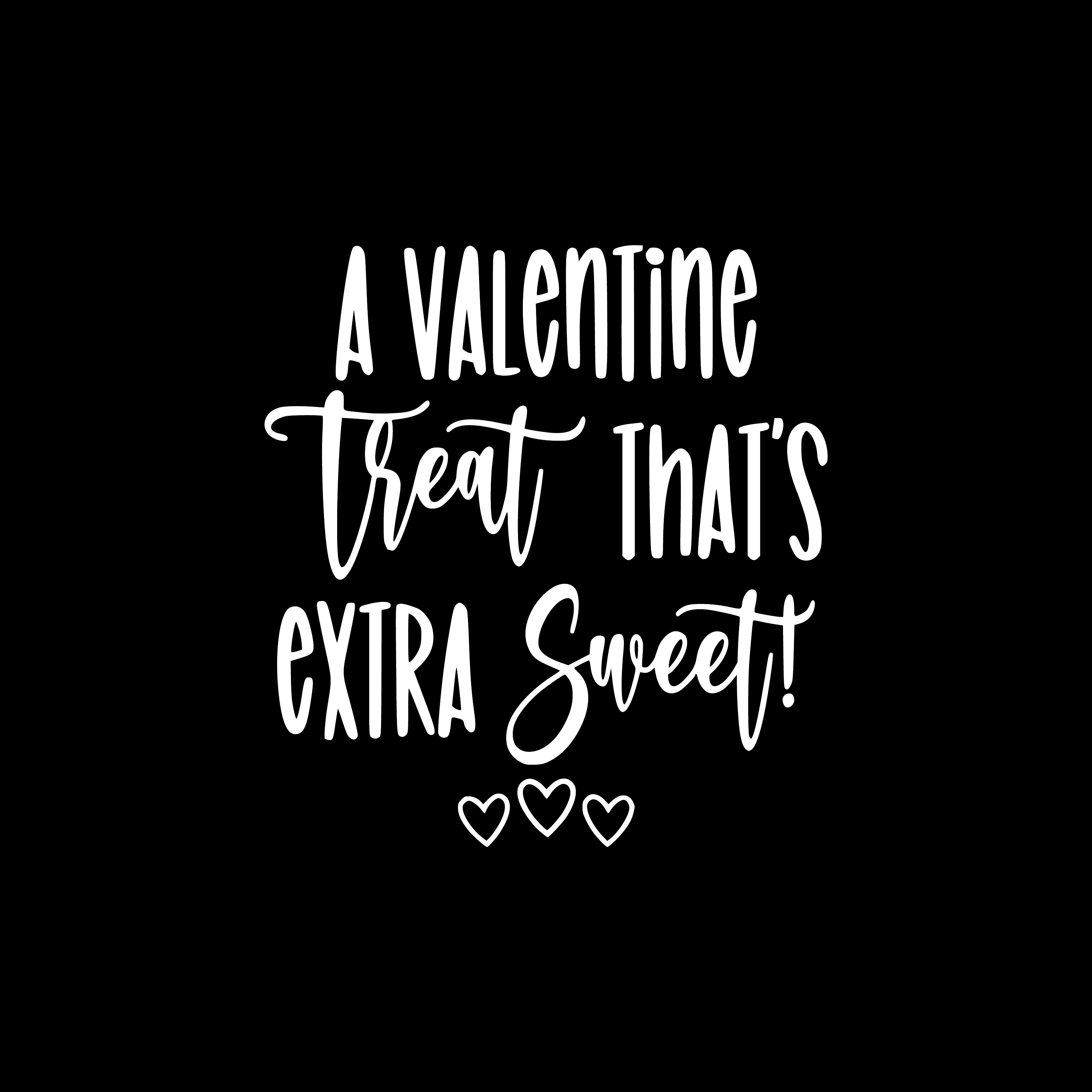 A valentine's treat that's extra sweet 3 little hearts greeting card