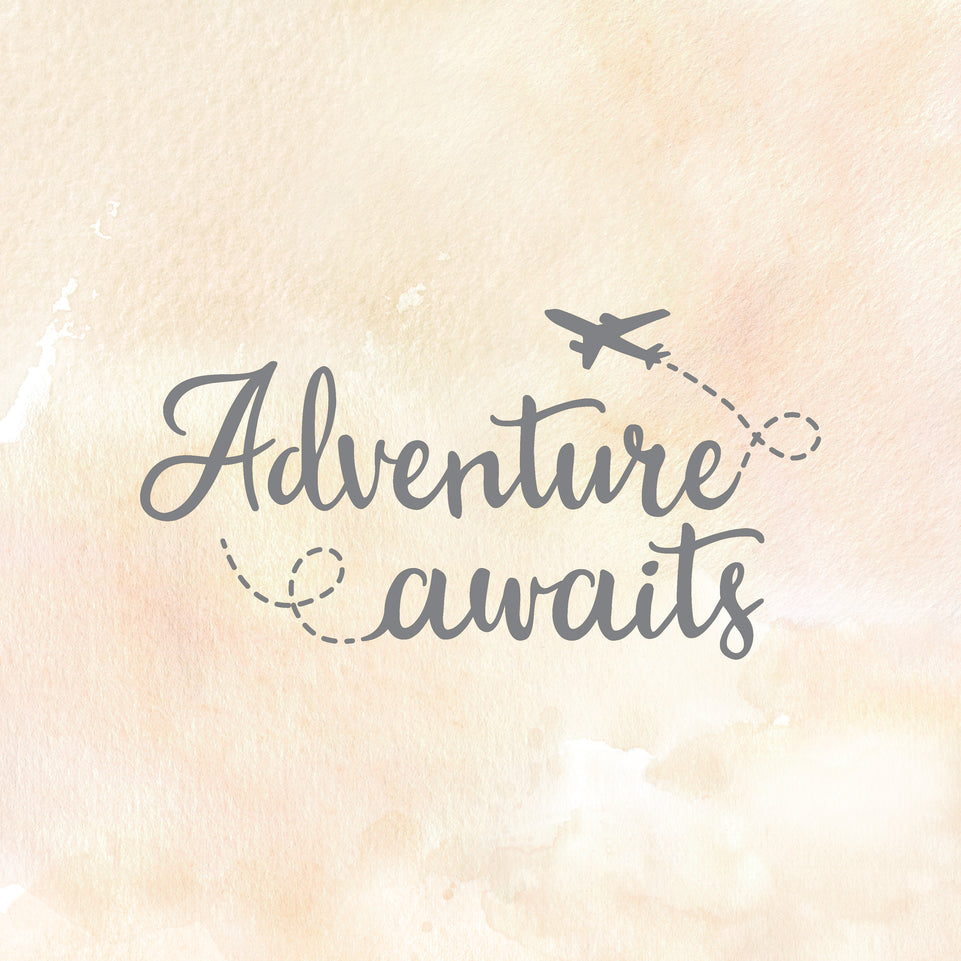 Adventure awaits greeting card