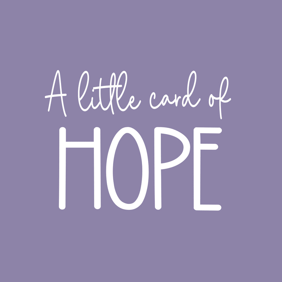 A little card of hope greeting card