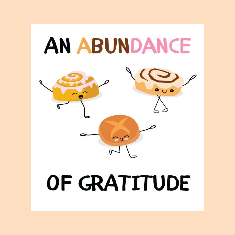 An abundance of gratitude greeting card