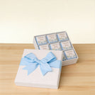 Baby boy flower designed 9-piece chocolate hard box