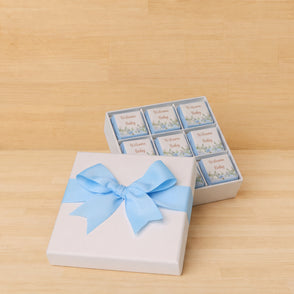 Baby boy flower designed 9-piece choc...