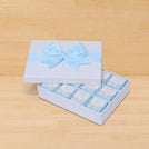 Baby boy flower designed 12-piece chocolate hard box