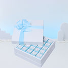 Baby boy "welcome baby" flower designed premium chocolate hard box