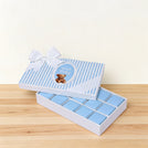 Baby boy "welcome baby" teddy designed 15-piece chocolate hard box