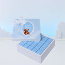 Baby boy "welcome baby" teddy designed premium chocolate hard box