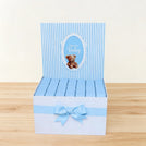Baby boy teddy designed "welcome baby" chocolate extra large hamper
