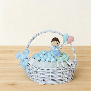 Baby boy decorated chocolate medium b...
