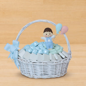 Baby boy decorated chocolate medium b...