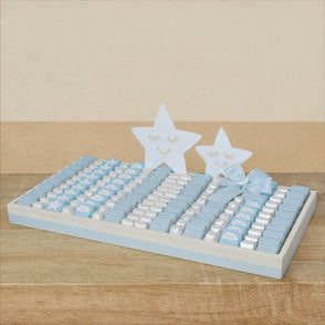 Baby boy acrylic stars decorated choc...