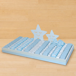 Baby boy acrylic stars decorated choc...
