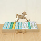 Baby boy rainbow theme personalized chocolate leather tray