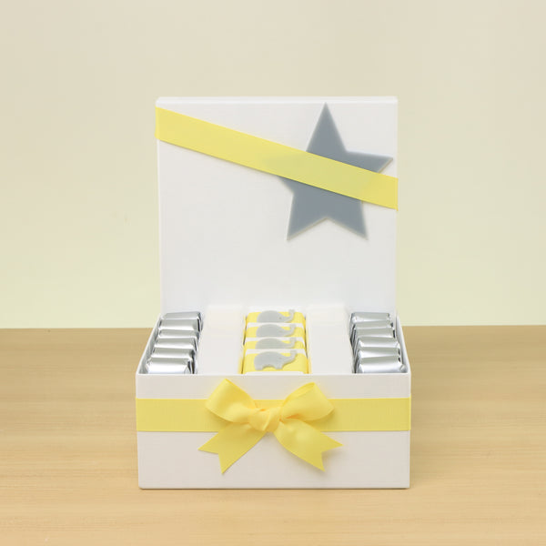 Baby boy acrylic elephant decorated chocolate medium hamper