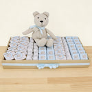 Baby personalized teddy theme chocolate tray
