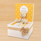 Baby personalized bee theme chocolate extra large hamper