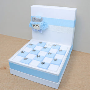 Baby boy cradle design decorated choc...