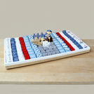 Baby boy nautical theme decorated chocolate leather tray