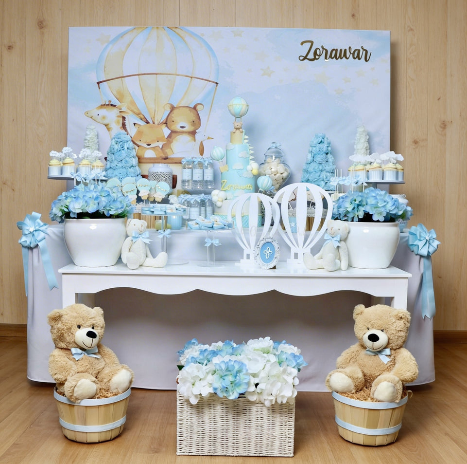 Luxury hot air baloon theme chocolate & sweets dessert tables