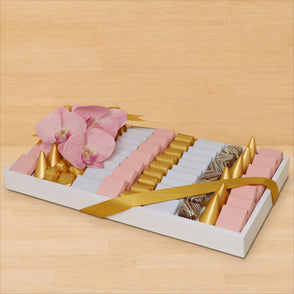 Flower decorated premium chocolate me...