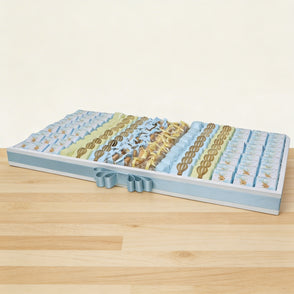 Baby boy air balloon designed chocola...